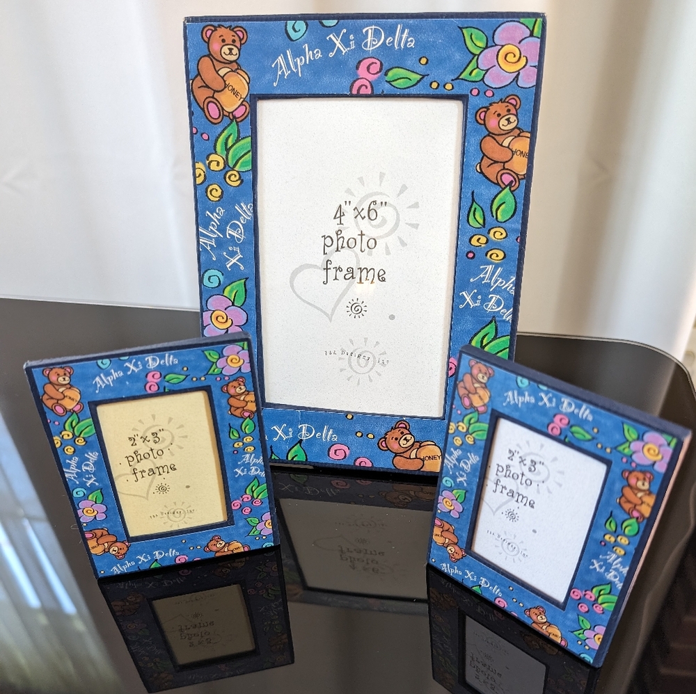 Set of 3 Alpha Xi Delta Picture Frames